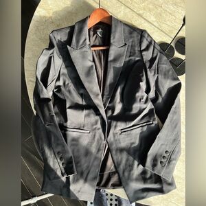 Halogen Black Structured Snap Blazer